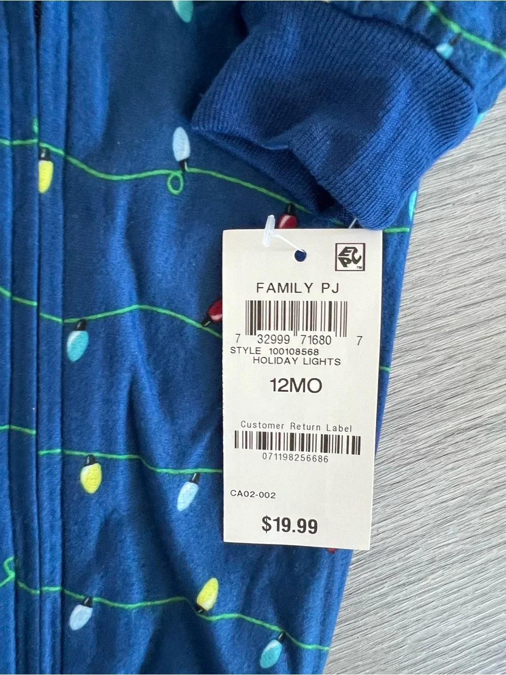 Family Pajamas navy blue